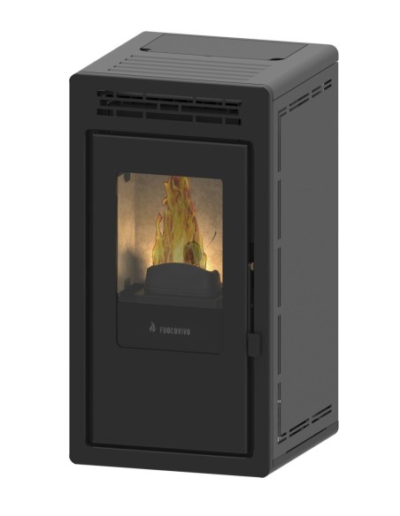 Estufa de pellets canalizable - Teide Air 9 kW