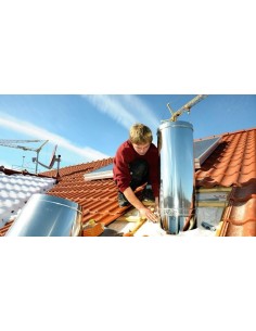 Instalación de chimeneas para estufas de pellet 2