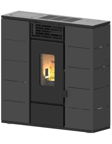 Mini estufa de pellets de pasillo - Pilo 9 kW