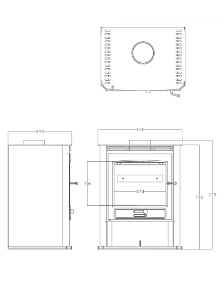 Estufa de leña - Arcadia 8 Kw