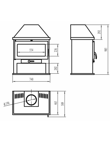 Estufa campana 12kw - Hera