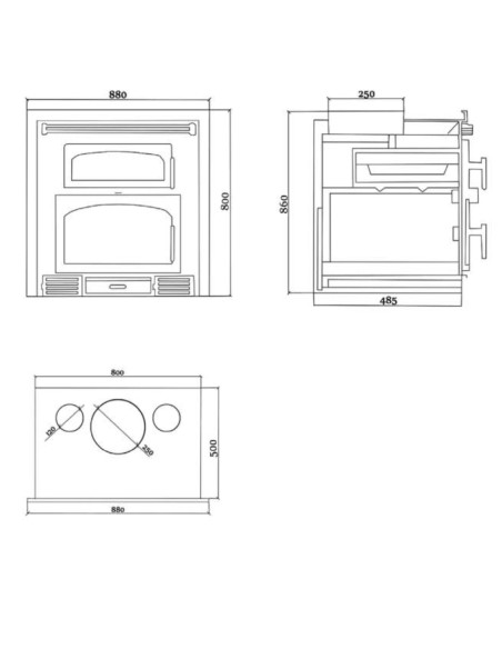 Horno de leña Olimpia 14kw