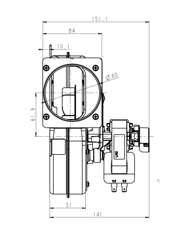Extractor humos Insert pellet Misti Fuoco Vivo