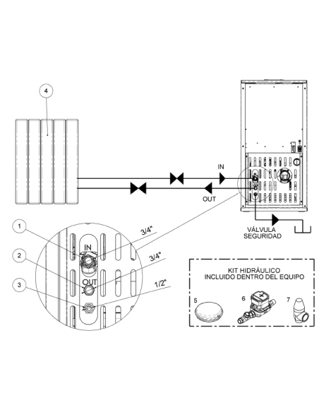 Placa base Hidro Tonga 20kw