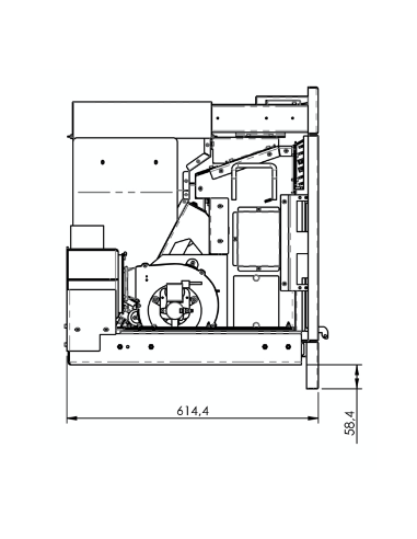 Motor alimentador Insert pellet Llaima 12kW
