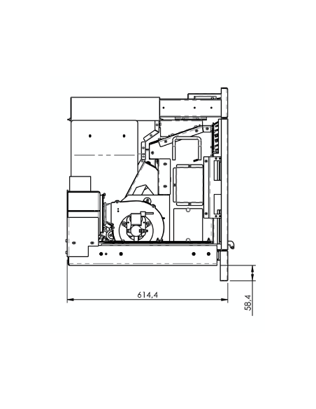 Motor alimentador Insert pellet Llaima 12kW