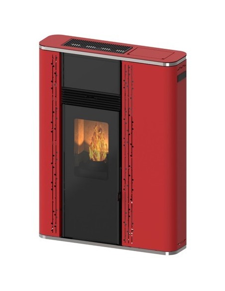 Estufa de pellets de pasillo Canalizada Super-slim 21cm - Apo 12kW