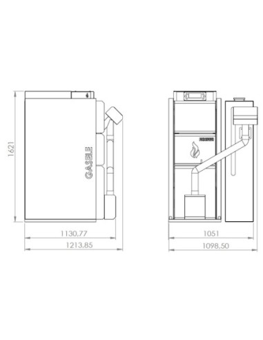 Leña/pellets 40kW - Caldera Gasele Combi